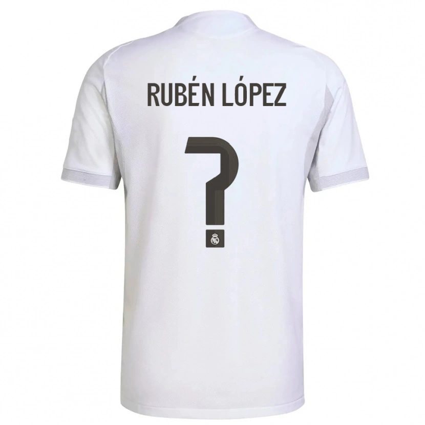 Danxen Damen Rubén López #0 Weiß Gelb Heimtrikot Trikot 2025/26 T-Shirt