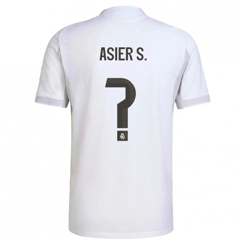 Danxen Damen Asier Sánchez #0 Weiß Gelb Heimtrikot Trikot 2025/26 T-Shirt