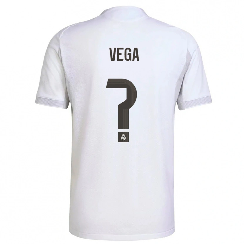 Danxen Damen Álvaro Vega #0 Weiß Gelb Heimtrikot Trikot 2025/26 T-Shirt