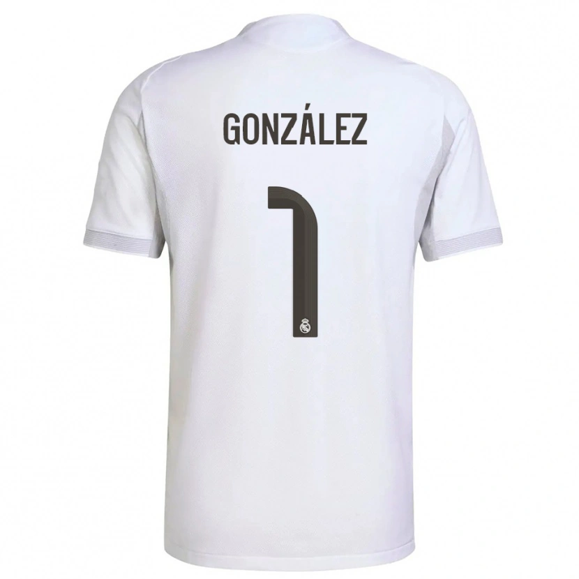Danxen Damen Álvaro González #1 Weiß Gelb Heimtrikot Trikot 2025/26 T-Shirt