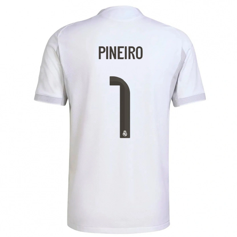 Danxen Damen Diego Pineiro #1 Weiß Gelb Heimtrikot Trikot 2025/26 T-Shirt