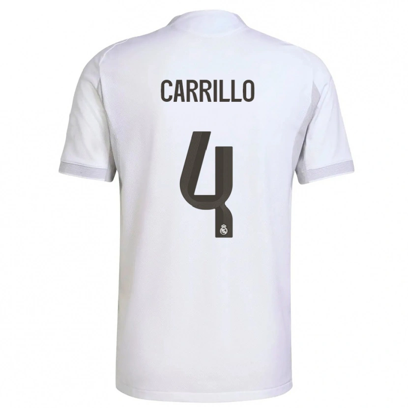 Danxen Damen Alvaro Carrillo #4 Weiß Gelb Heimtrikot Trikot 2025/26 T-Shirt