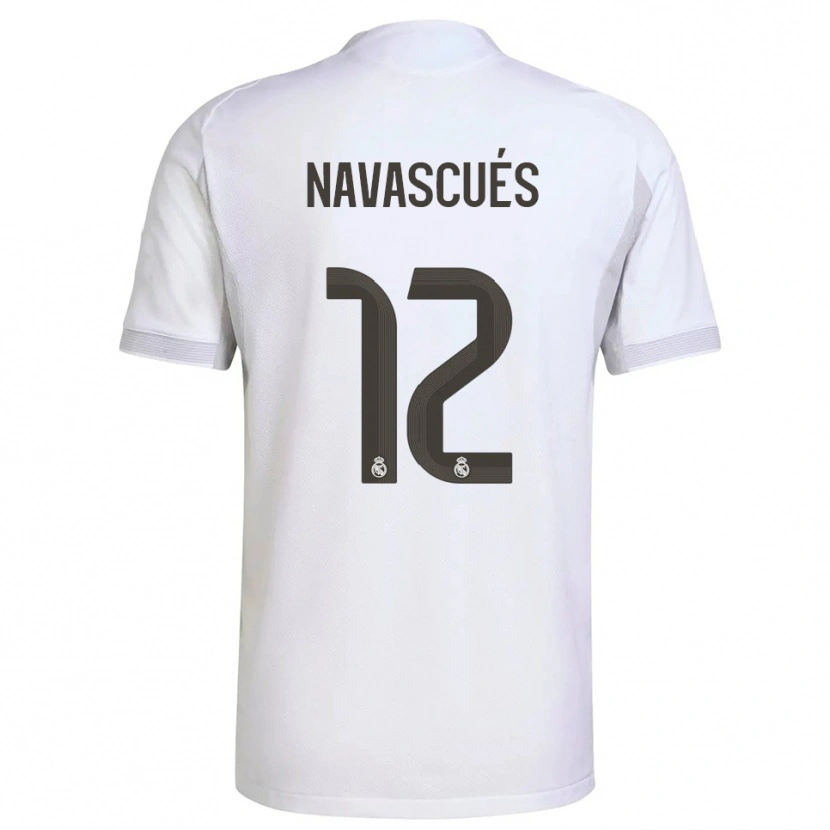 Danxen Damen Liberto Navascués #12 Weiß Gelb Heimtrikot Trikot 2025/26 T-Shirt