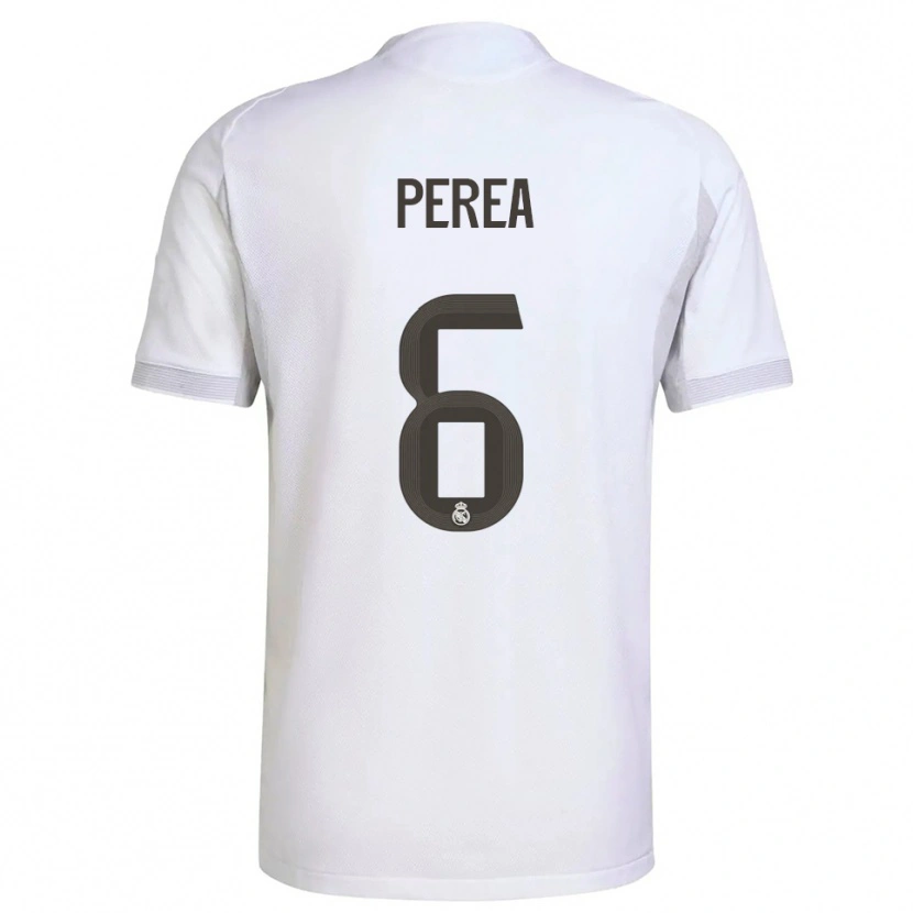 Danxen Damen Cristian Perea #6 Weiß Gelb Heimtrikot Trikot 2025/26 T-Shirt