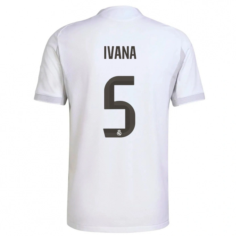 Danxen Damen Ivana Andres #5 Weiß Gelb Heimtrikot Trikot 2025/26 T-Shirt