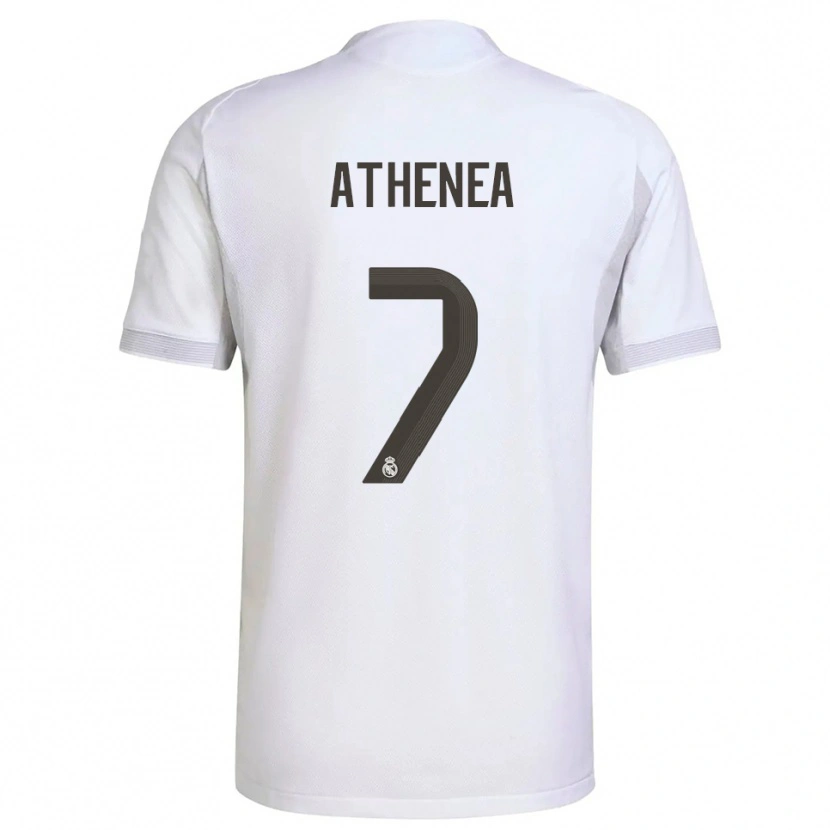 Danxen Damen Athenea Del Castillo #7 Weiß Gelb Heimtrikot Trikot 2025/26 T-Shirt