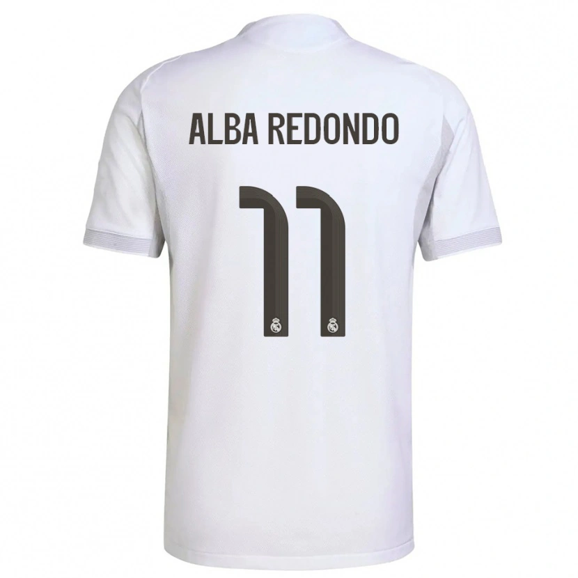 Danxen Damen Alba Redondo #11 Weiß Gelb Heimtrikot Trikot 2025/26 T-Shirt