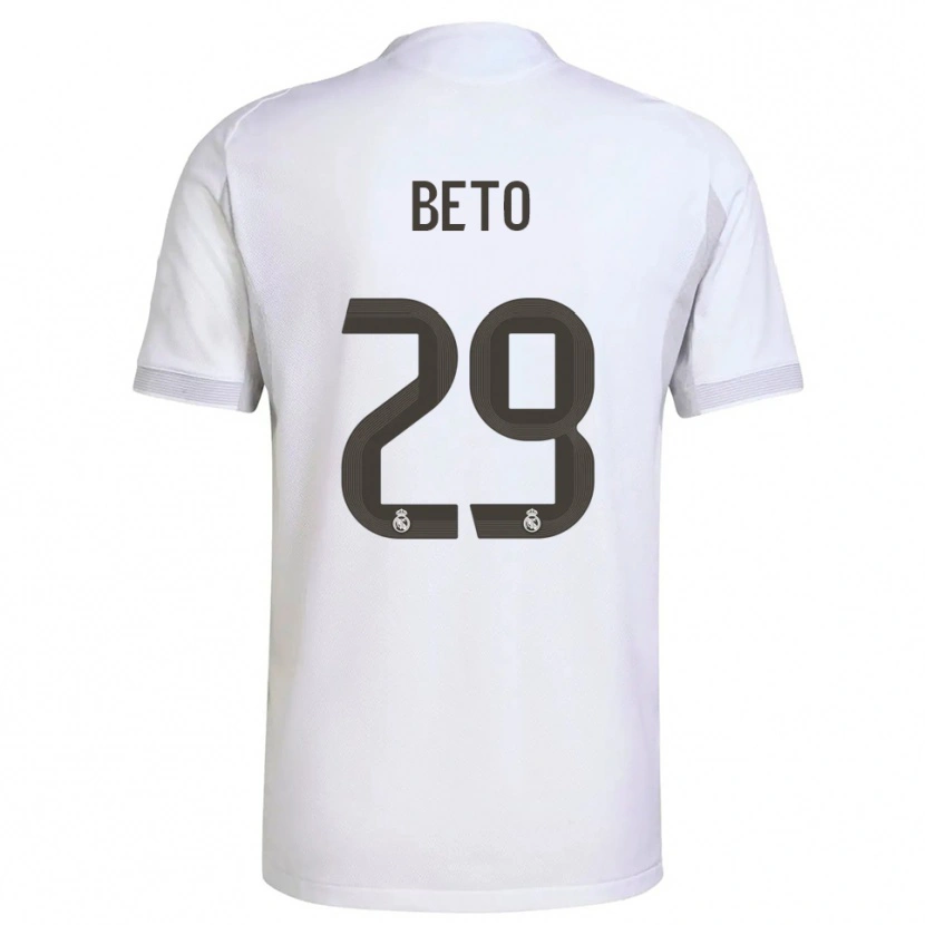 Danxen Damen Beto Martínez #29 Weiß Gelb Heimtrikot Trikot 2025/26 T-Shirt
