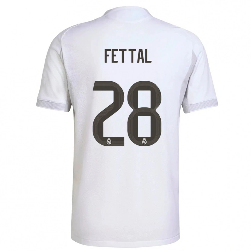Danxen Damen Rachad Fettal #28 Weiß Gelb Heimtrikot Trikot 2025/26 T-Shirt