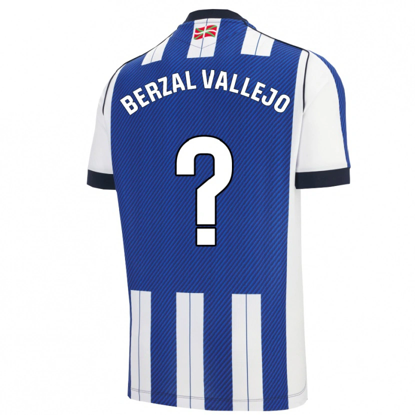 Danxen Damen Asier Berzal Vallejo #0 Blau Weiß Heimtrikot Trikot 2025/26 T-Shirt