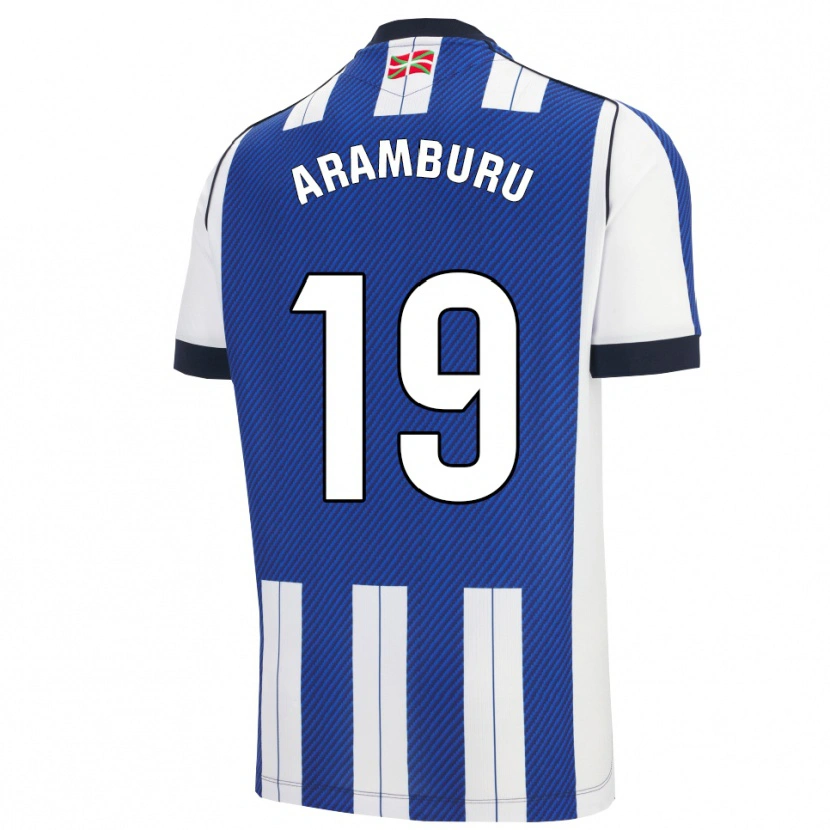 Danxen Damen Jon Aramburu #19 Blau Weiß Heimtrikot Trikot 2025/26 T-Shirt