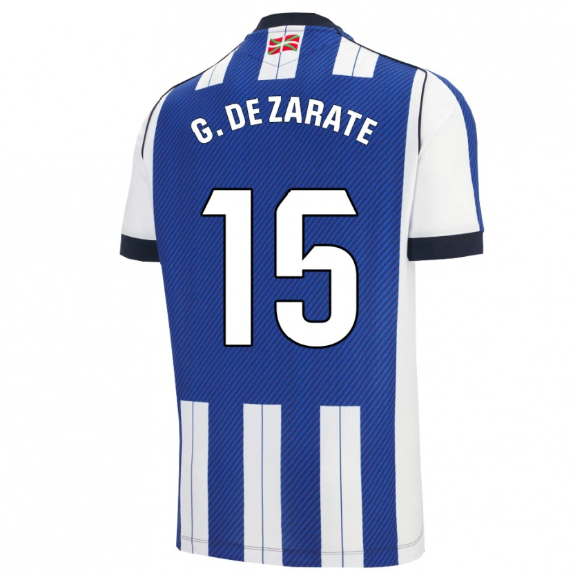 Danxen Damen Urko González De Zárate #15 Blau Weiß Heimtrikot Trikot 2025/26 T-Shirt