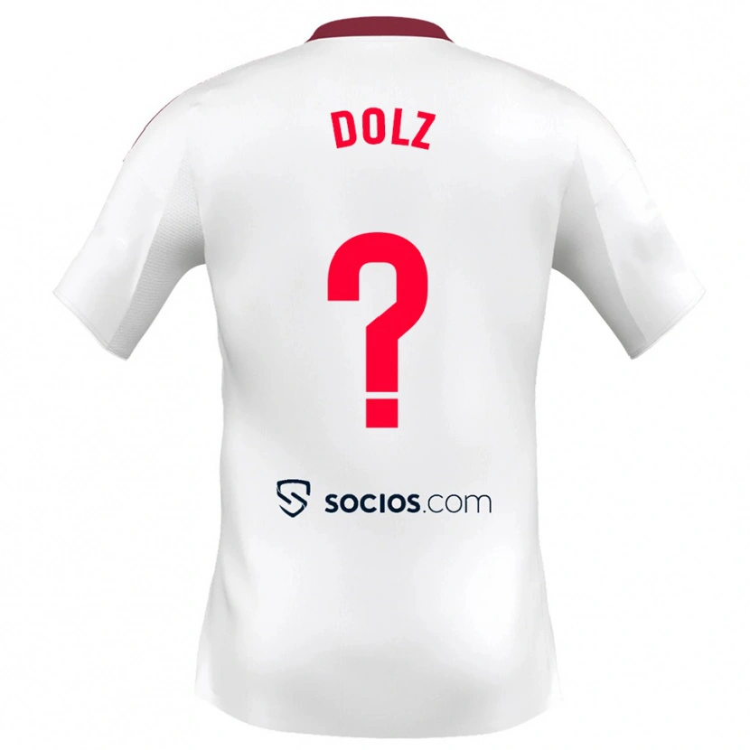 Danxen Damen Marc Dolz #0 Weiß Rot Heimtrikot Trikot 2025/26 T-Shirt