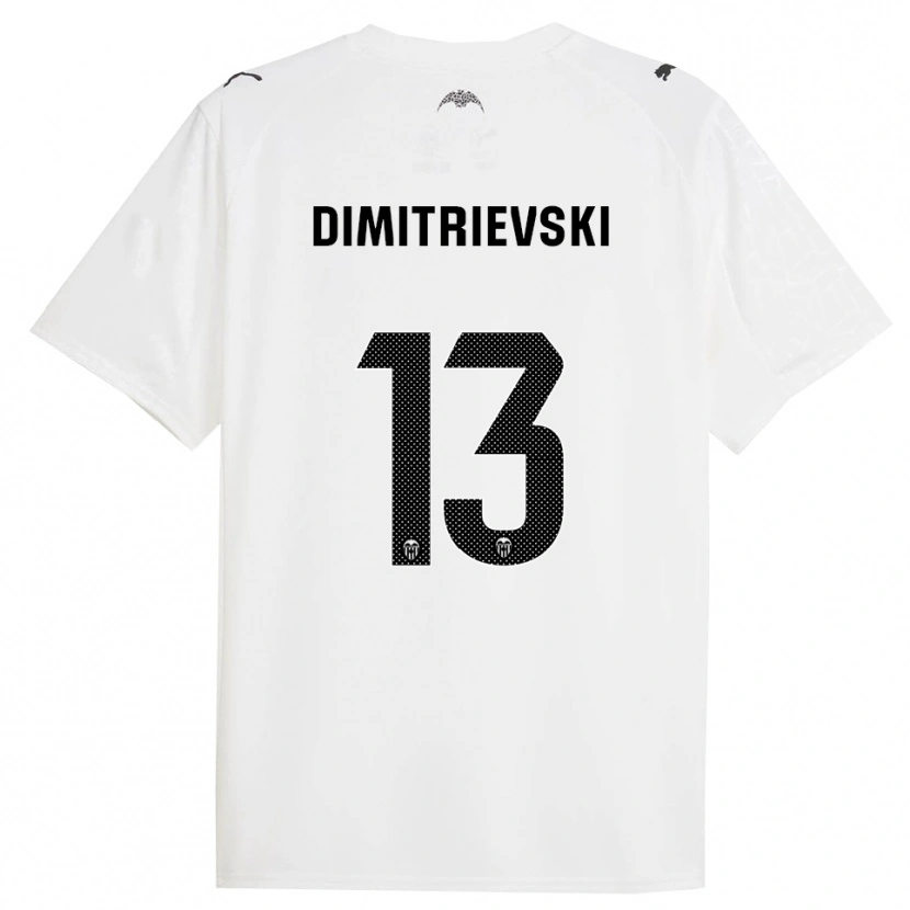 Danxen Damen Stole Dimitrievski #13 Weiß Schwarz Heimtrikot Trikot 2025/26 T-Shirt