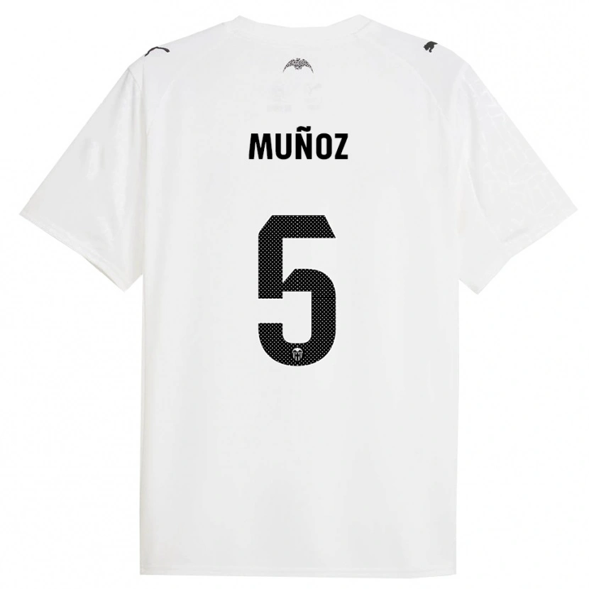 Danxen Damen Iván Muñoz #5 Weiß Schwarz Heimtrikot Trikot 2025/26 T-Shirt
