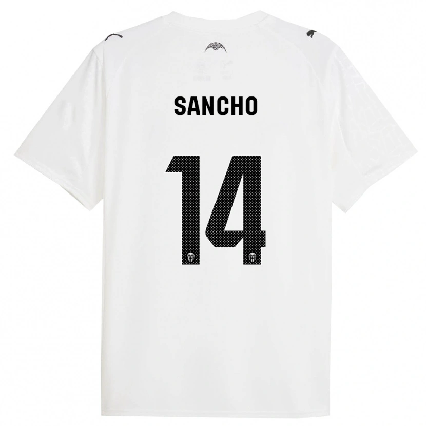 Danxen Damen Pauleta Sancho #14 Weiß Schwarz Heimtrikot Trikot 2025/26 T-Shirt