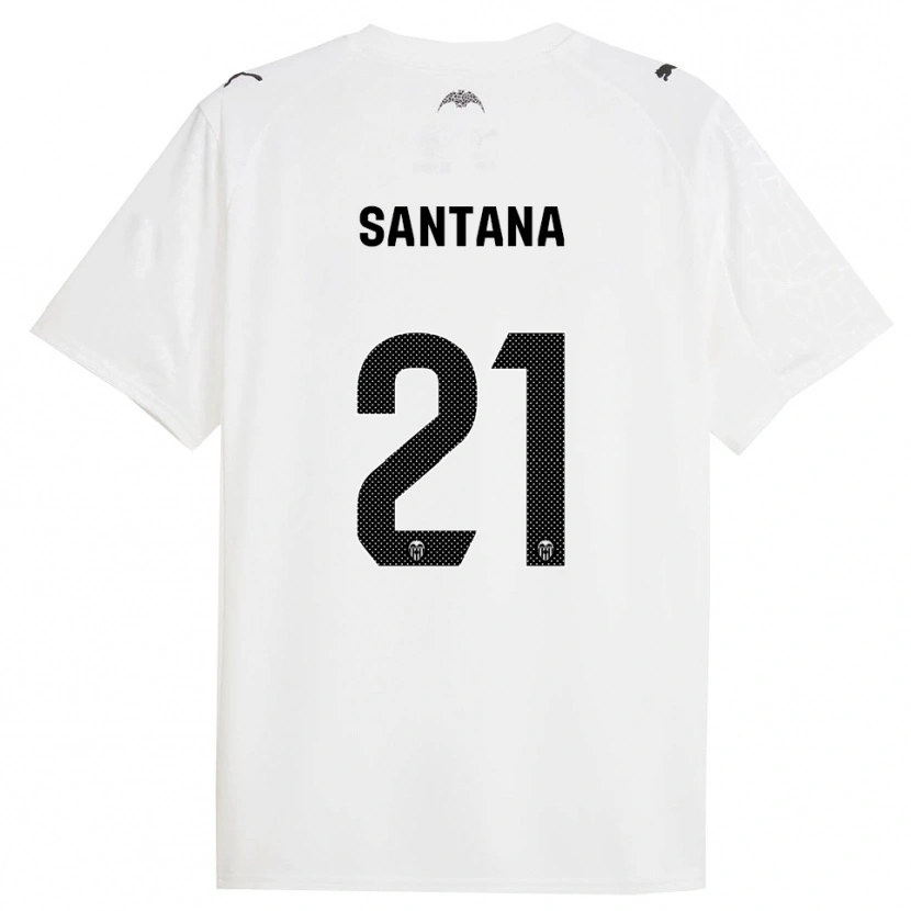 Danxen Damen Ismael Santana #21 Weiß Schwarz Heimtrikot Trikot 2025/26 T-Shirt