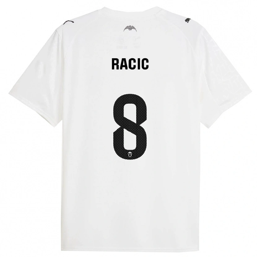 Danxen Damen Uros Racic #8 Weiß Schwarz Heimtrikot Trikot 2025/26 T-Shirt