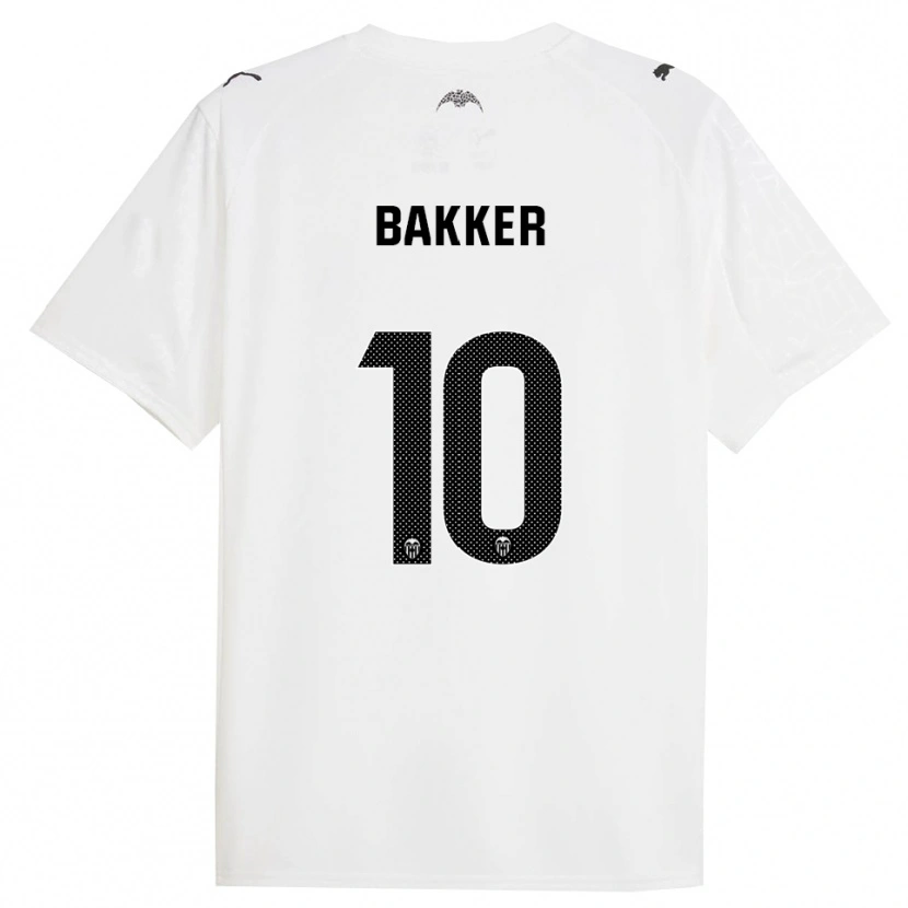 Danxen Damen Linda Bakker #10 Weiß Schwarz Heimtrikot Trikot 2025/26 T-Shirt