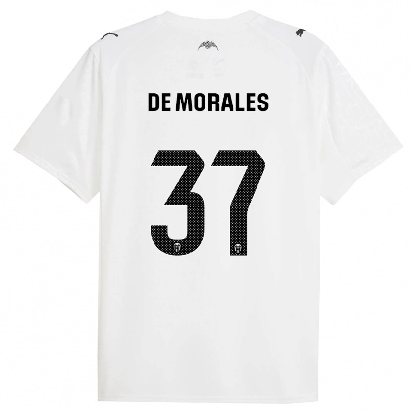 Danxen Damen Rubén Muñoz De Morales #37 Weiß Schwarz Heimtrikot Trikot 2025/26 T-Shirt