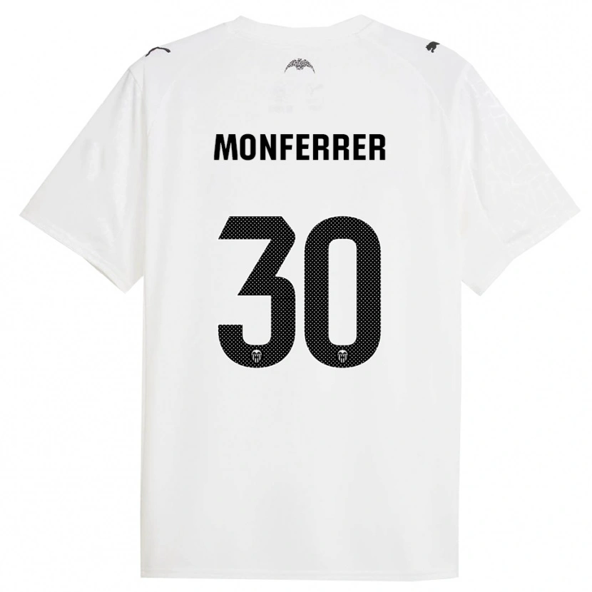 Danxen Damen Miguel Monferrer #30 Weiß Schwarz Heimtrikot Trikot 2025/26 T-Shirt