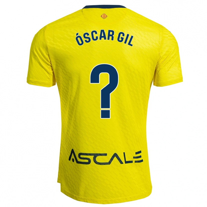 Danxen Damen Óscar Gil #0 Gelb Marine Heimtrikot Trikot 2025/26 T-Shirt