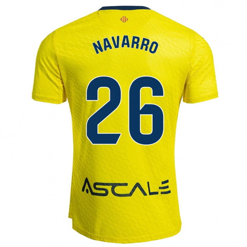 Danxen Damen Pau Navarro #26 Gelb Marine Heimtrikot Trikot 2025/26 T-Shirt