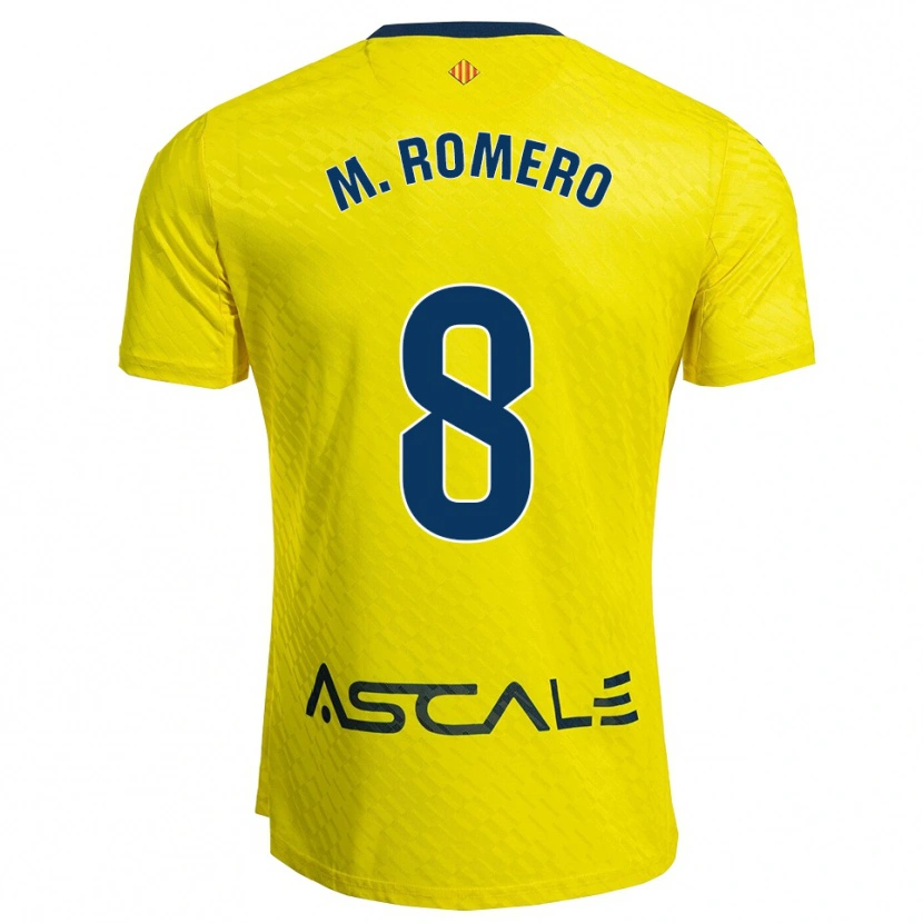 Danxen Damen María Romero Catalan #8 Gelb Marine Heimtrikot Trikot 2025/26 T-Shirt