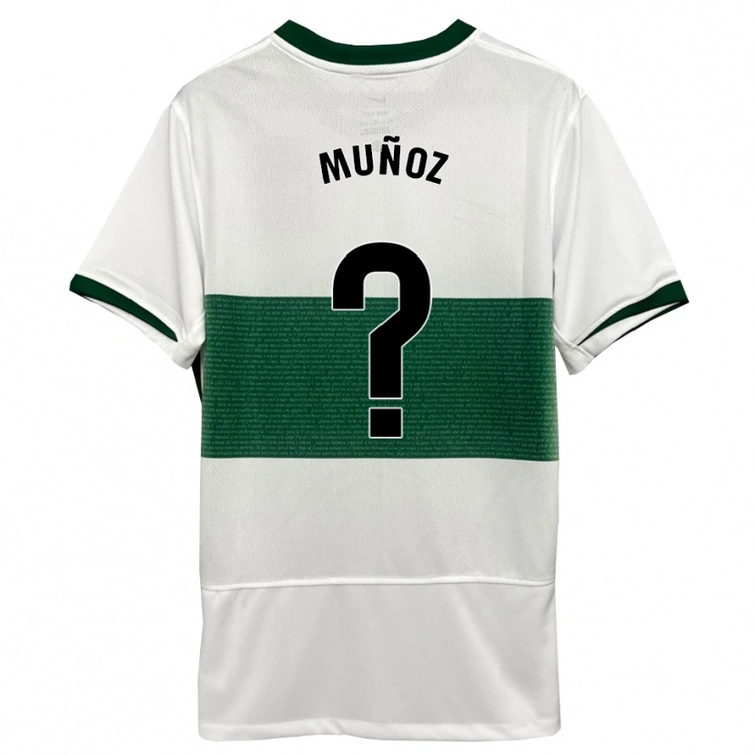 Danxen Damen Ismael Muñoz #0 Weiß Grün Heimtrikot Trikot 2025/26 T-Shirt