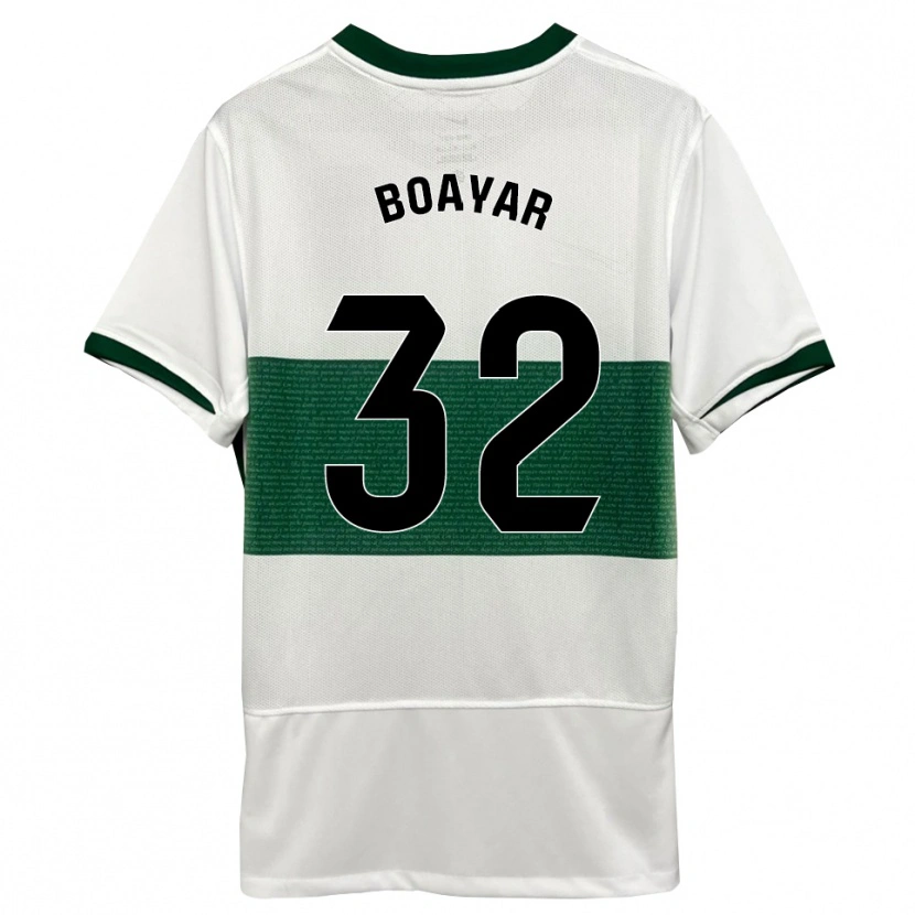 Danxen Damen Adam Boayar #32 Weiß Grün Heimtrikot Trikot 2025/26 T-Shirt