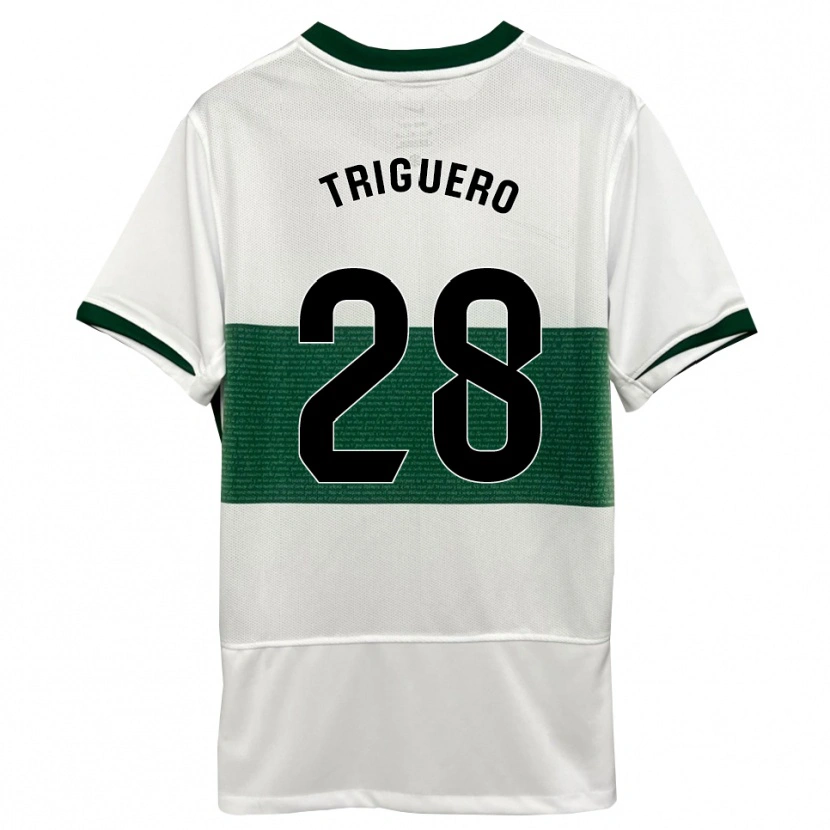 Danxen Damen Dani Triguero #28 Weiß Grün Heimtrikot Trikot 2025/26 T-Shirt