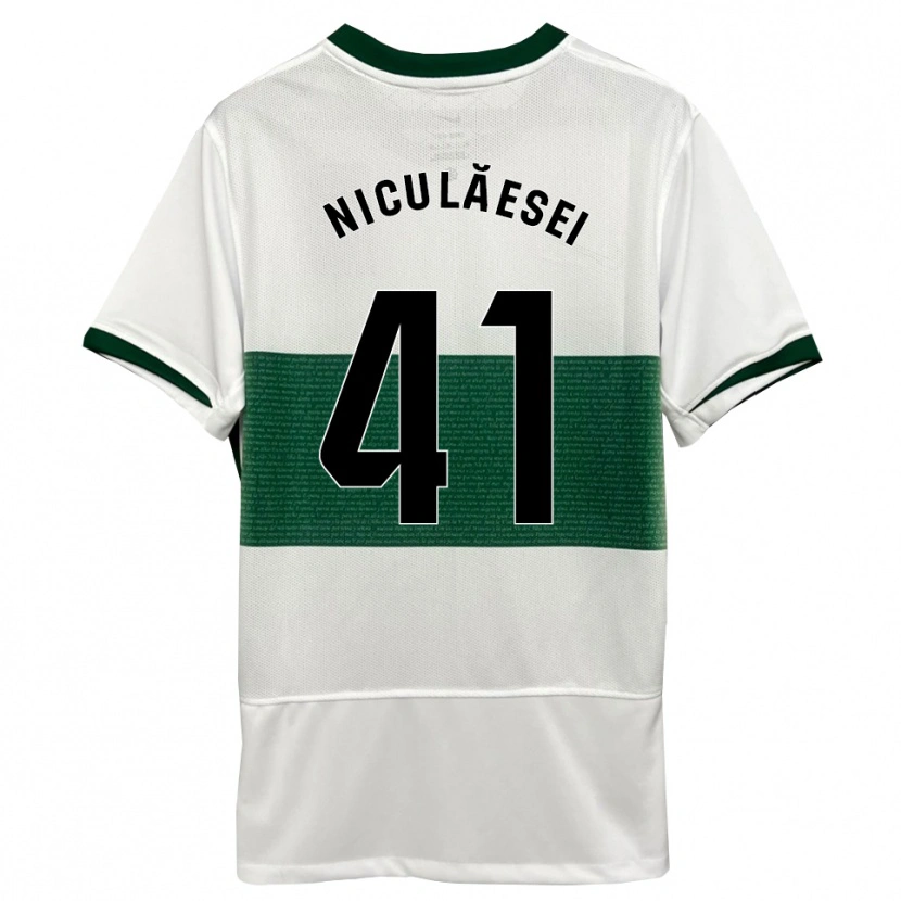 Danxen Damen Albert Niculăesei #41 Weiß Grün Heimtrikot Trikot 2025/26 T-Shirt