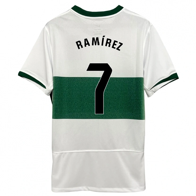 Danxen Damen Jalmar Ramírez #7 Weiß Grün Heimtrikot Trikot 2025/26 T-Shirt