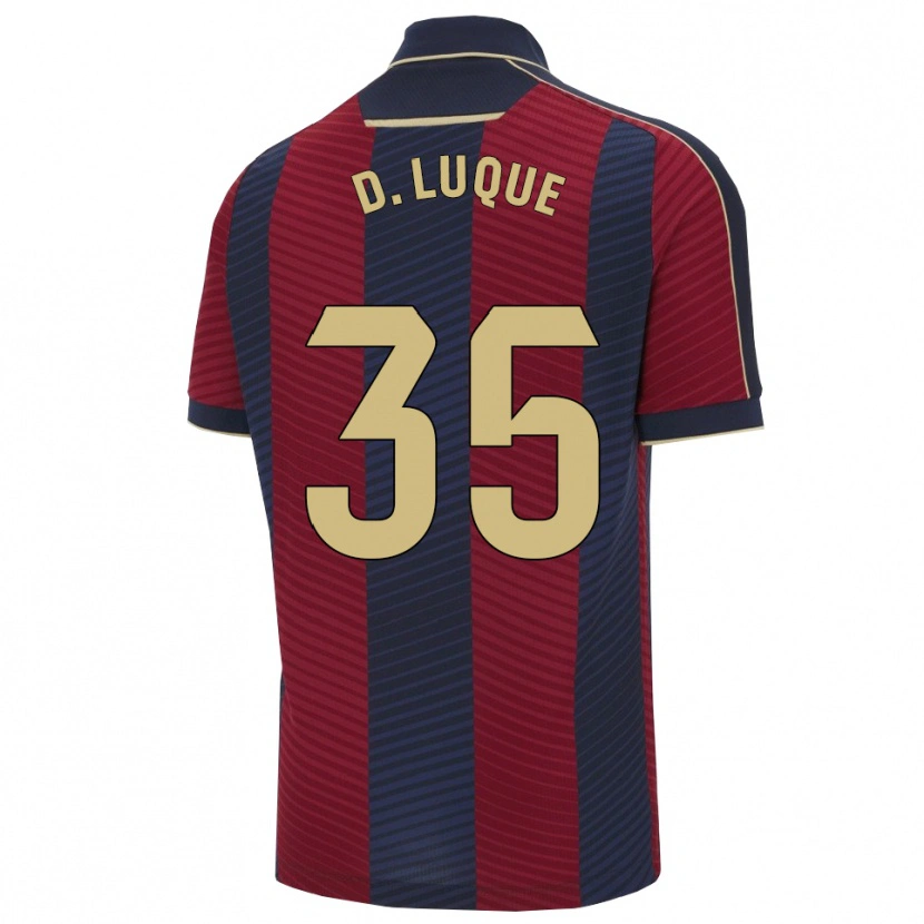 Danxen Damen Daniela Luque Fernández #35 Rot Marine Heimtrikot Trikot 2025/26 T-Shirt