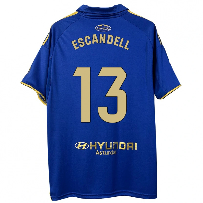 Danxen Damen Aarón Escandell #13 Blau Gold Heimtrikot Trikot 2025/26 T-Shirt