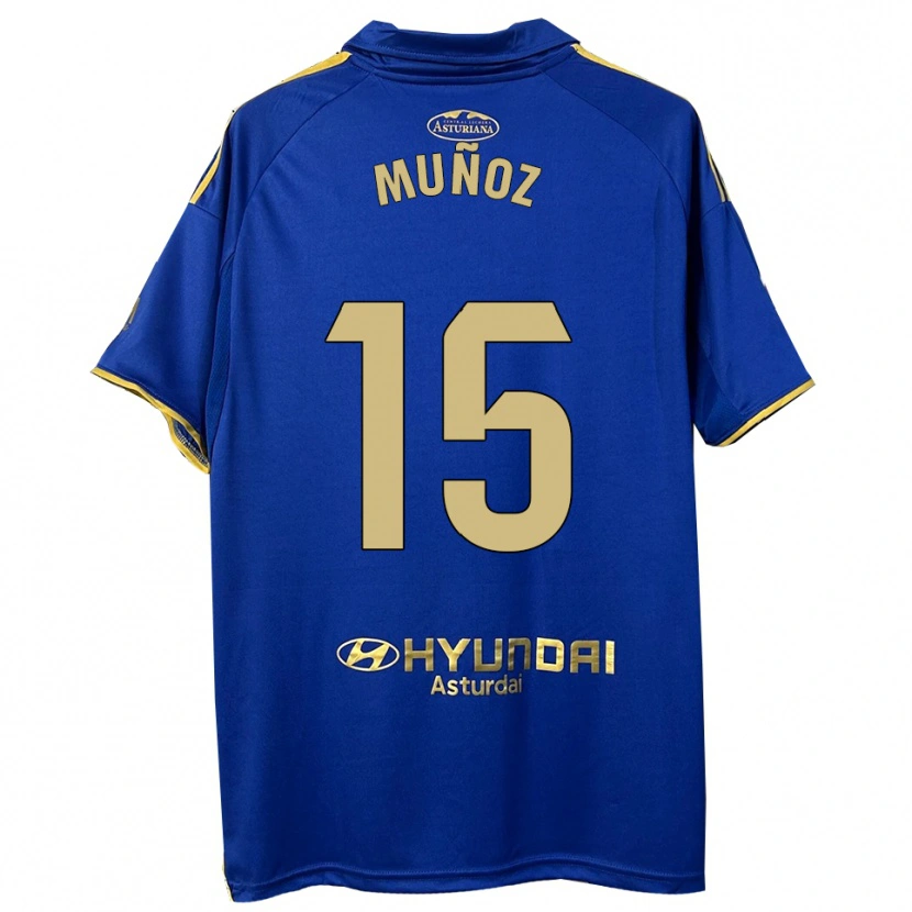Danxen Damen Curro Muñoz #15 Blau Gold Heimtrikot Trikot 2025/26 T-Shirt