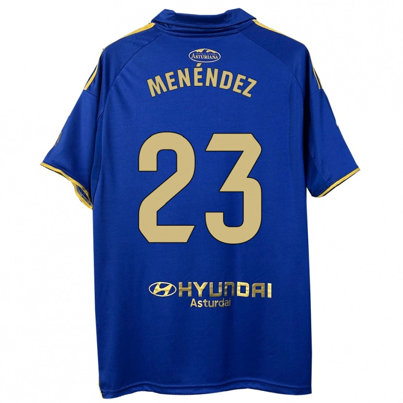 Danxen Damen Diego Menéndez #23 Blau Gold Heimtrikot Trikot 2025/26 T-Shirt