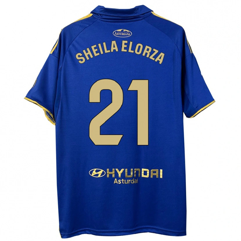 Danxen Damen Sheila Elorza #21 Blau Gold Heimtrikot Trikot 2025/26 T-Shirt