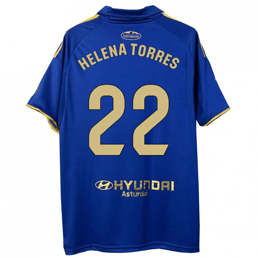 Danxen Damen Helena Torres Maiquez #22 Blau Gold Heimtrikot Trikot 2025/26 T-Shirt