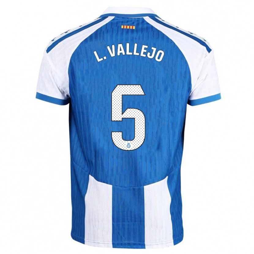 Danxen Damen Lucía Vallejo Blázquez #5 Blau Weiß Heimtrikot Trikot 2025/26 T-Shirt