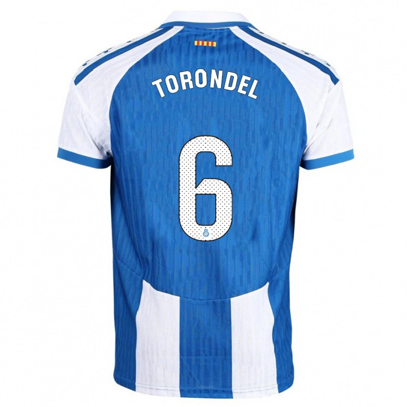 Danxen Damen Hugo Torondel #6 Blau Weiß Heimtrikot Trikot 2025/26 T-Shirt