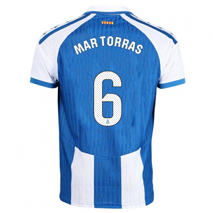 Danxen Damen Mar Torrás De Fortuny #6 Blau Weiß Heimtrikot Trikot 2025/26 T-Shirt