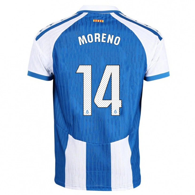 Danxen Damen Jan Moreno #14 Blau Weiß Heimtrikot Trikot 2025/26 T-Shirt