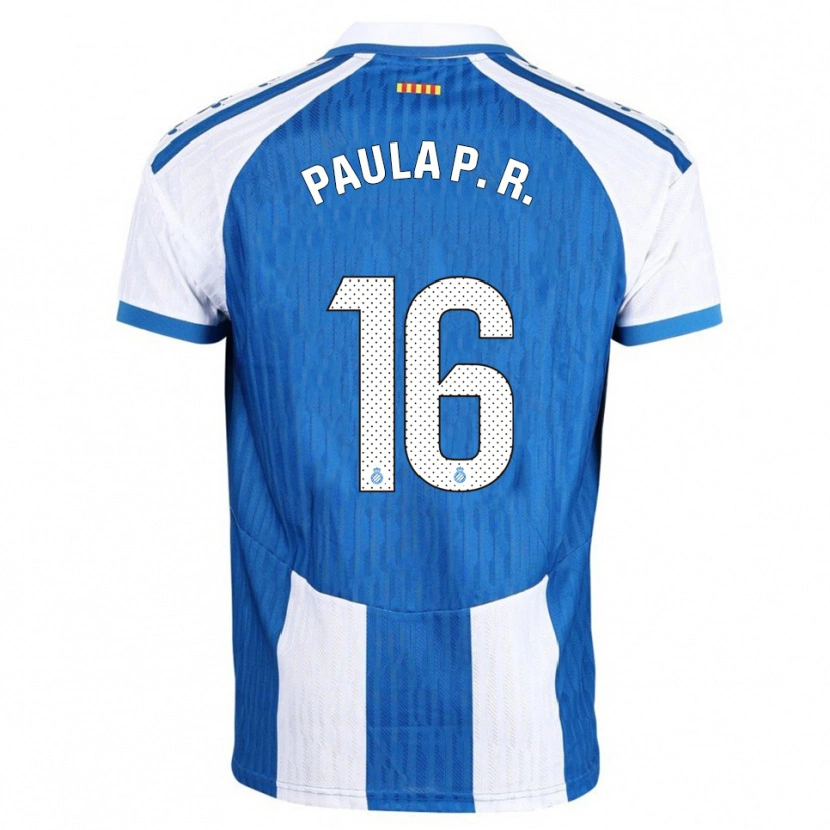 Danxen Damen Paula Perea Ramírez #16 Blau Weiß Heimtrikot Trikot 2025/26 T-Shirt