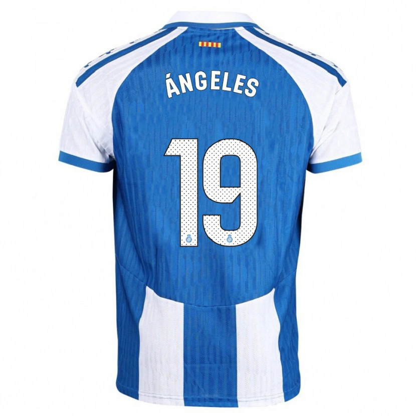 Danxen Damen Ángeles Del Álamo Sánchez #19 Blau Weiß Heimtrikot Trikot 2025/26 T-Shirt