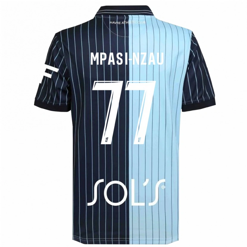 Danxen Damen Lionel Mpasi-Nzau #77 Marine Himmelblau Heimtrikot Trikot 2025/26 T-Shirt