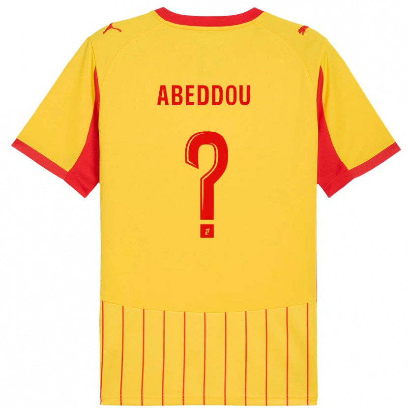 Danxen Damen Adam Abeddou #0 Gelb Rot Heimtrikot Trikot 2025/26 T-Shirt
