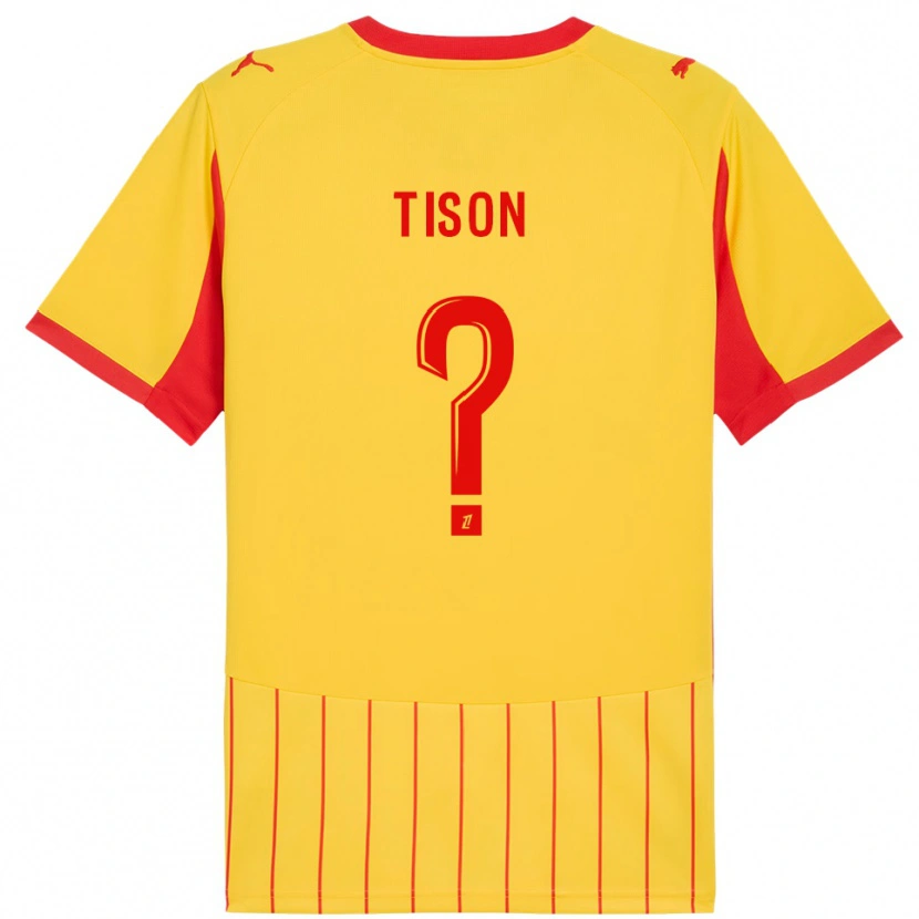 Danxen Damen Nathan Tison #0 Gelb Rot Heimtrikot Trikot 2025/26 T-Shirt