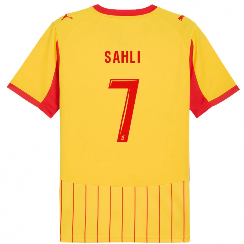 Danxen Damen Wael Sahli #7 Gelb Rot Heimtrikot Trikot 2025/26 T-Shirt