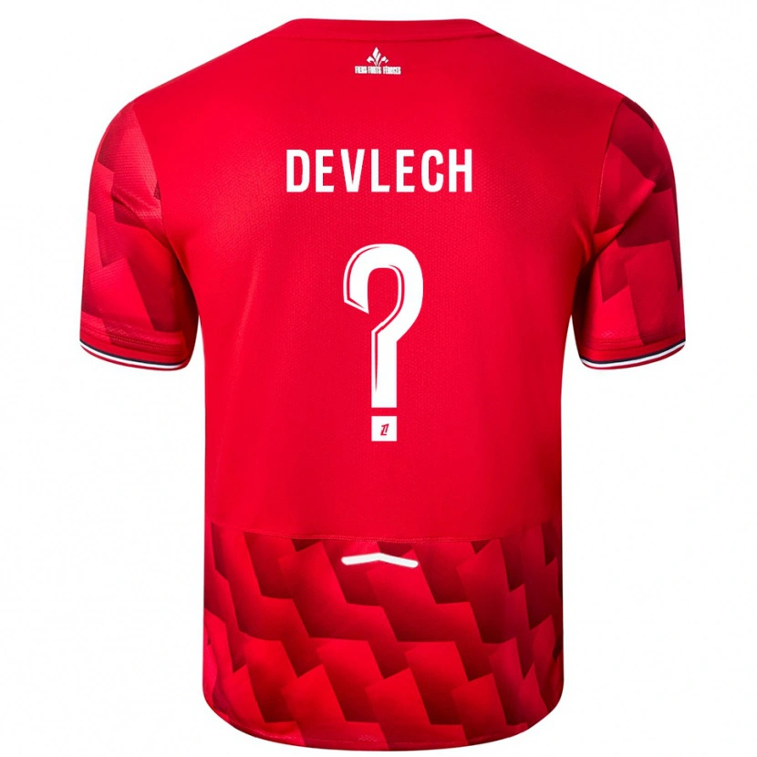 Danxen Damen Gwenaëlle Devleesschauwer #0 Rot Weiß Heimtrikot Trikot 2025/26 T-Shirt